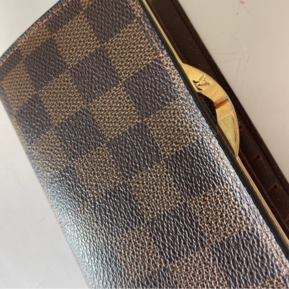 Louis Vuitton Brown Damier Porte-Monnaie Viennois Crossbody Wallet Purse - Picture 8 of 16
